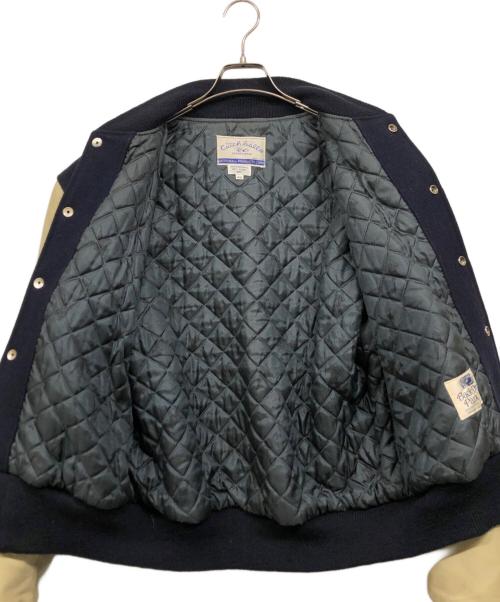 BACKDROP（バックドロップ）BACKDROP (バックドロップ) スタジャン ネイビー サイズ:46の古着・服飾アイテム