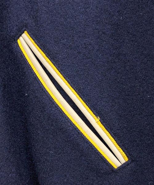 BACKDROP（バックドロップ）BACKDROP (バックドロップ) スタジャン ネイビー サイズ:46の古着・服飾アイテム