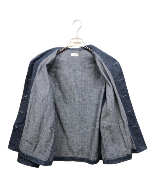 ATLAST & CO（アットラスト）ATLAST & CO (アットラスト) ショールカラーデニムカバーオール ネイビー サイズ:40の古着・服飾アイテム