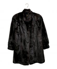 BALENCIAGA（バレンシアガ）の古着「毛皮ハーフコート」｜ブラウン