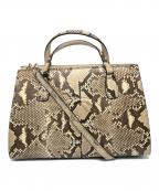 GUCCIグッチ）の古着「ハンドバッグ」｜ベージュ・ブラウン