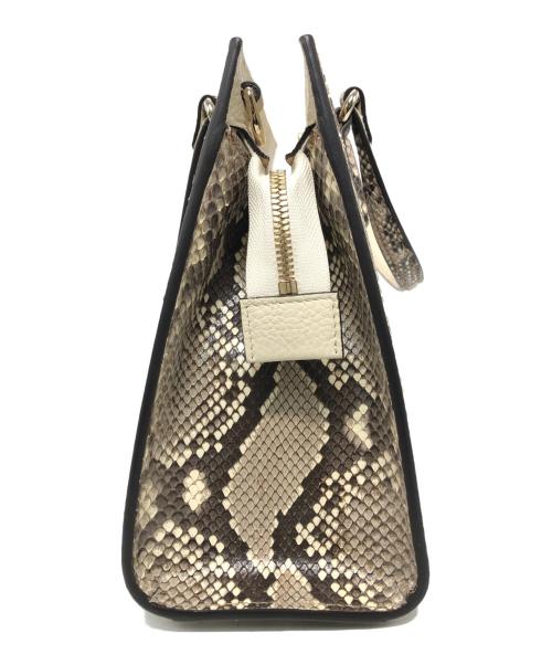 GUCCI（グッチ）GUCCI (グッチ) ハンドバッグ ベージュ・ブラウンの古着・服飾アイテム