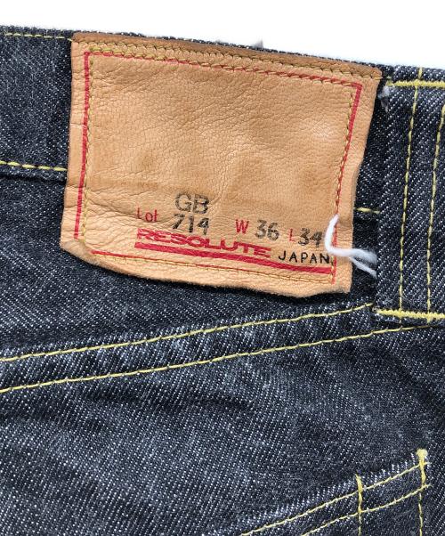 RESOLUTE（リゾルト）RESOLUTE (リゾルト) 714デニムパンツ ブラック サイズ:W36×L34の古着・服飾アイテム
