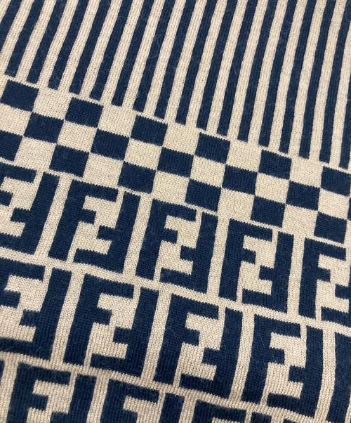 FENDI（フェンディ）FENDI (フェンディ) ウールストール ブラウンの古着・服飾アイテム