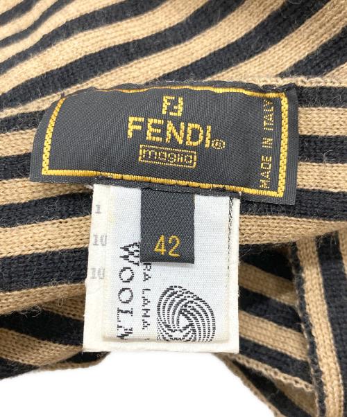 FENDI（フェンディ）FENDI (フェンディ) ウールストール ブラウンの古着・服飾アイテム