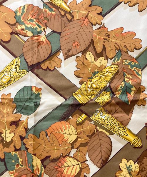 HERMES（エルメス）HERMES (エルメス) シルクスカーフ オレンジの古着・服飾アイテム