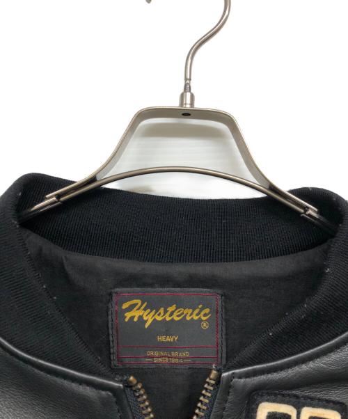 hysteric（ヒステリック）Hysteric (ヒステリック) レザーバーシティージャケット ブラック サイズ:FREEの古着・服飾アイテム