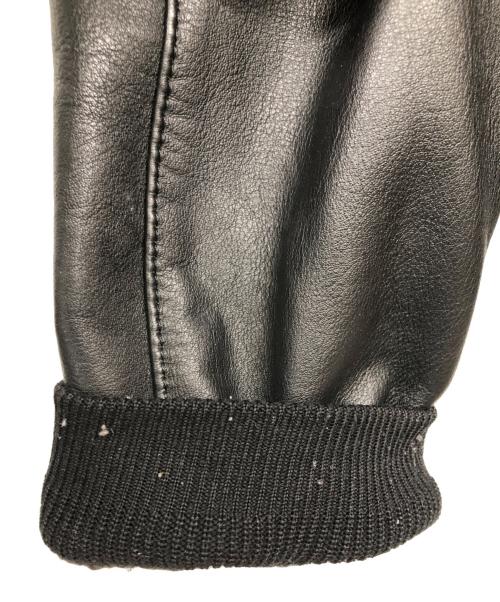hysteric（ヒステリック）Hysteric (ヒステリック) レザーバーシティージャケット ブラック サイズ:FREEの古着・服飾アイテム