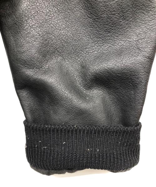 hysteric（ヒステリック）Hysteric (ヒステリック) レザーバーシティージャケット ブラック サイズ:FREEの古着・服飾アイテム