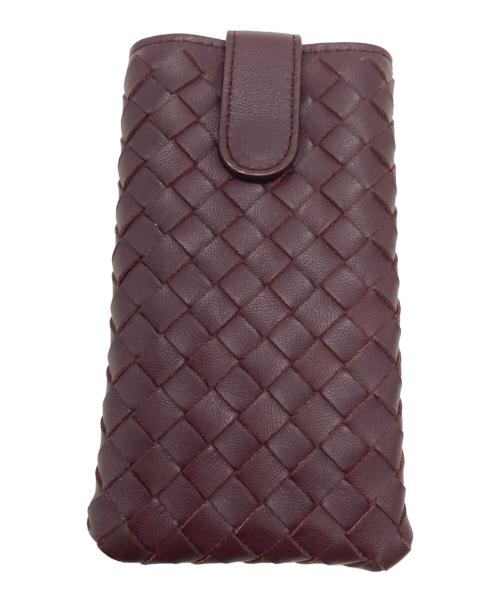 BOTTEGA VENETA（ボッテガベネタ）BOTTEGA VENETA (ボッテガベネタ) イントレチャートケース ブラウンの古着・服飾アイテム
