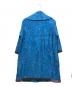 Haat ISSEY MIYAKE (ハート イッセイ ミヤケ) 混紡刺し子生地刺繍総柄ロングコート ブルー サイズ:2：20000円