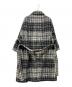 Weekend Max Mara (ウィークエンド マックスマーラ) シャギーベルテッドコート ホワイト×ブラック サイズ:42：30000円