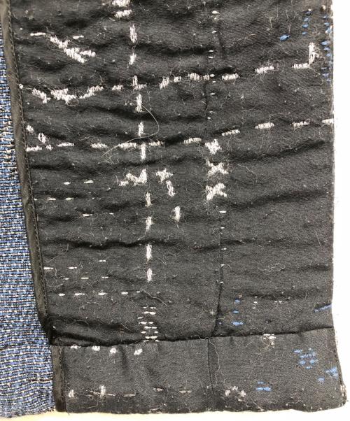 HaaT ISSEY MIYAKE（ハート イッセイ ミヤケ）Haat ISSEY MIYAKE (ハート イッセイ ミヤケ) 混紡刺し子生地刺繍総柄ロングコート ブラック サイズ:2の古着・服飾アイテム