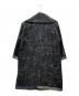 Haat ISSEY MIYAKE (ハート イッセイ ミヤケ) 混紡刺し子生地刺繍総柄ロングコート ブラック サイズ:2：20000円