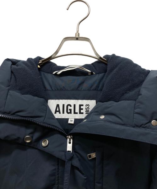 AIGLE（エーグル）AIGLE (エーグル) ダウンコート ネイビー サイズ:38の古着・服飾アイテム