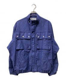 DAIRIKU（ダイリク）の古着「Mole Skin Military Jacket」｜ブルー
