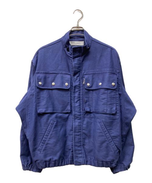 DAIRIKU（ダイリク）DAIRIKU (ダイリク) Mole Skin Military Jacket ブルー サイズ:Mの古着・服飾アイテム