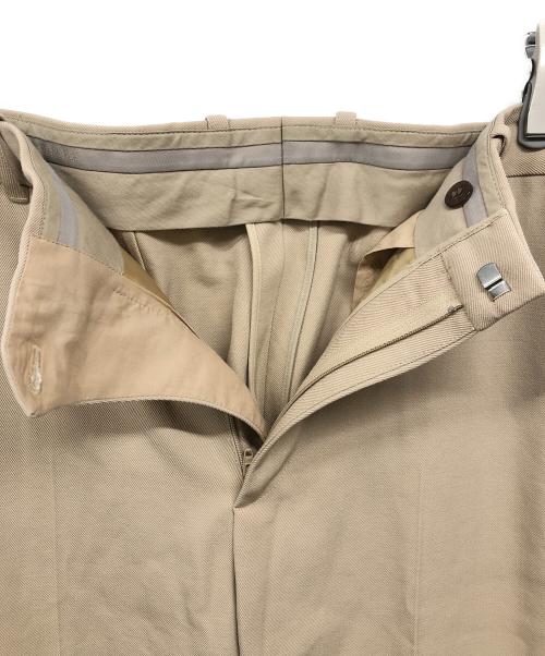 BALENCIAGA（バレンシアガ）BALENCIAGA (バレンシアガ) センタープレスウールトラウザー ベージュ サイズ:46の古着・服飾アイテム