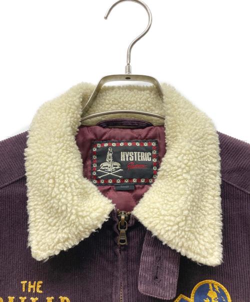 Hysteric Glamour（ヒステリックグラマー）Hysteric Glamour (ヒステリックグラマー) 襟ボアコーデュロイワッペンジャケット ボルドー サイズ:Sの古着・服飾アイテム