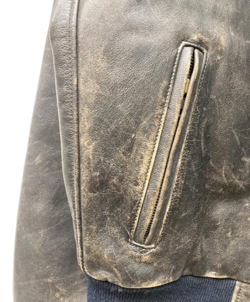 HARLEY-DAVIDSON（ハーレーダビッドソン）HARLEY-DAVIDSON (ハーレーダビッドソン) レザージャケット ブラック×ネイビー サイズ:Sの古着・服飾アイテム