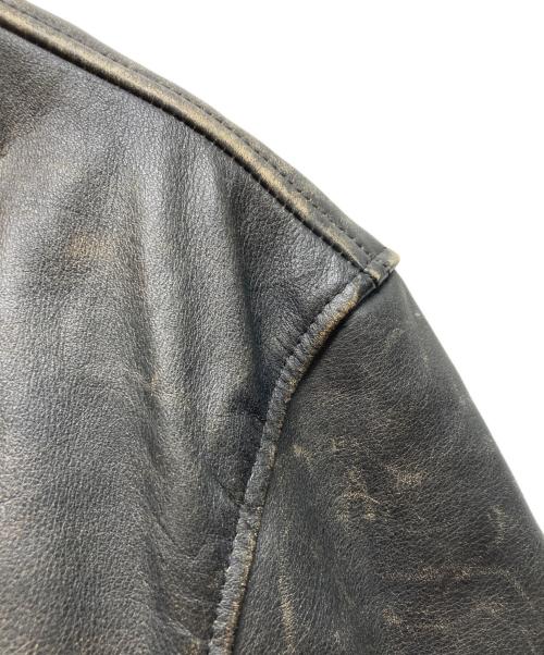 HARLEY-DAVIDSON（ハーレーダビッドソン）HARLEY-DAVIDSON (ハーレーダビッドソン) レザージャケット ブラック×ネイビー サイズ:Sの古着・服飾アイテム