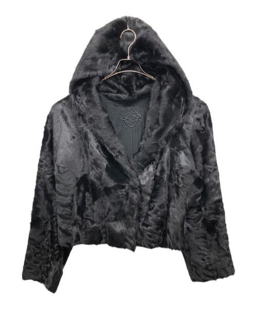 LOEWE（ロエベ）LOEWE (ロエベ) キッドラム ファー ショートジャケット ブラック サイズ:38の古着・服飾アイテム