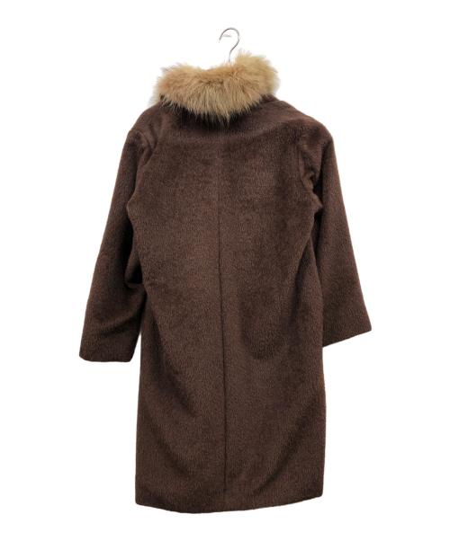 MaxMara（マックスマーラ）MaxMara (マックスマーラ) ファーコート ブラウン サイズ:40の古着・服飾アイテム