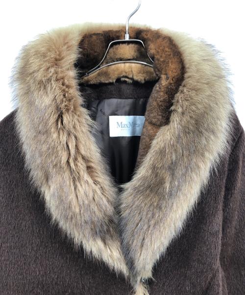 MaxMara（マックスマーラ）MaxMara (マックスマーラ) ファーコート ブラウン サイズ:40の古着・服飾アイテム
