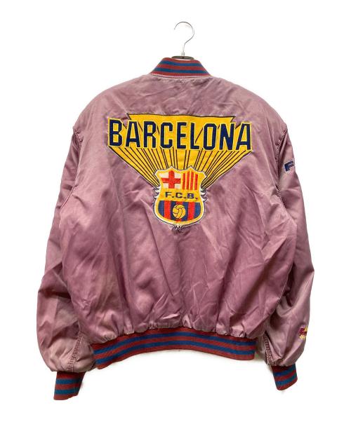 CAMPRI（カンパリ）Campri (カンパリ) 80s Campri Barcelona Bomber Jacket レッド サイズ:XLの古着・服飾アイテム
