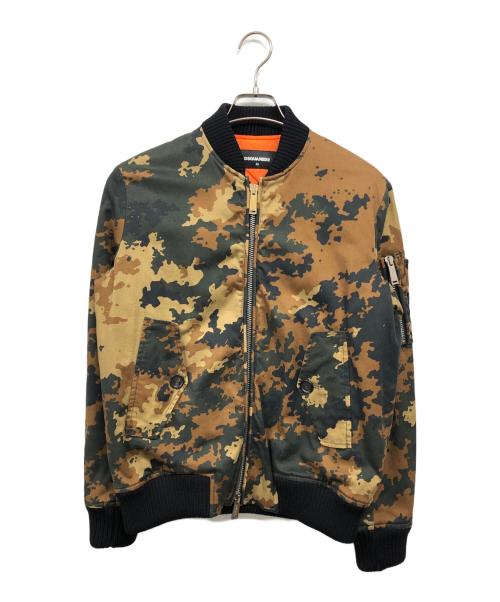 DSQUARED2（ディースクエアード）DSQUARED2 (ディースクエアード) ブルゾン ブラウン サイズ:42の古着・服飾アイテム