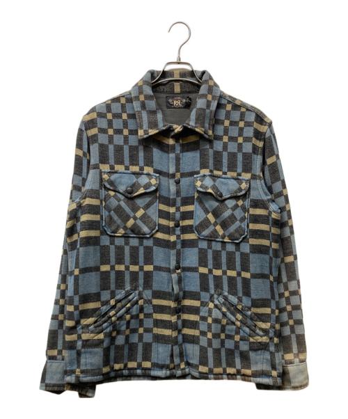 RRL（ダブルアールエル）RRL (ダブルアールエル) シャツジャケット ブルー サイズ:Mの古着・服飾アイテム