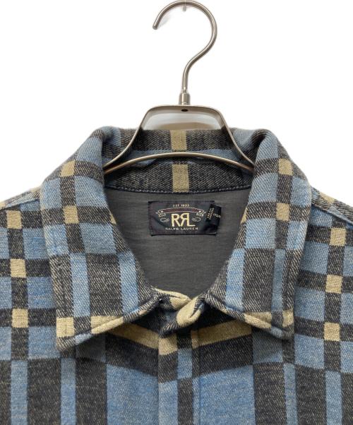 RRL（ダブルアールエル）RRL (ダブルアールエル) シャツジャケット ブルー サイズ:Mの古着・服飾アイテム