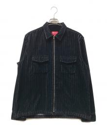 SUPREME（シュプリーム）の古着「2-Tone Corduroy Zip Up Shirt」｜ブラック