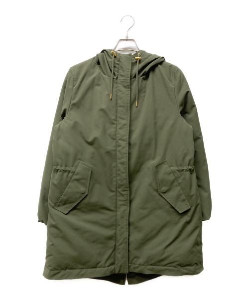 23区（ニジュウサンク）23区 (ニジュウサンク) ミリタリーダウンコート カーキ サイズ:38の古着・服飾アイテム