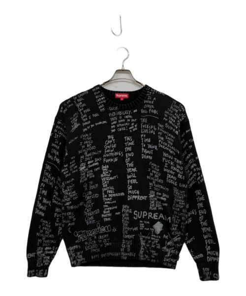 SUPREME（シュプリーム）Supreme (シュプリーム) Gonz Poems Sweater ブラック サイズ:Mの古着・服飾アイテム