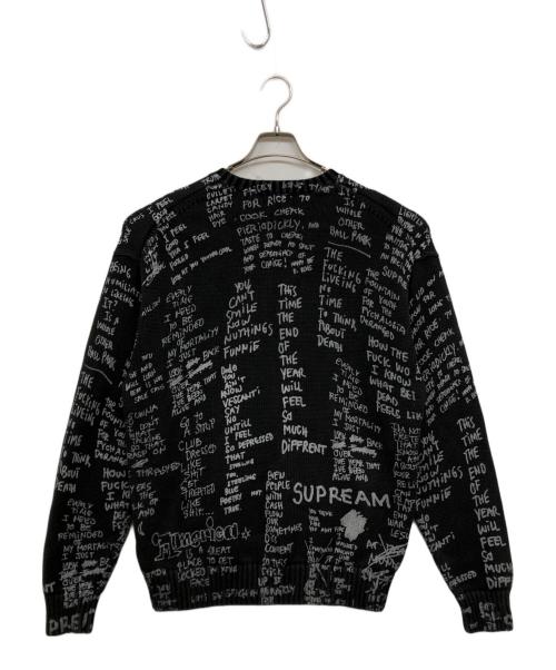 SUPREME（シュプリーム）Supreme (シュプリーム) Gonz Poems Sweater ブラック サイズ:Mの古着・服飾アイテム