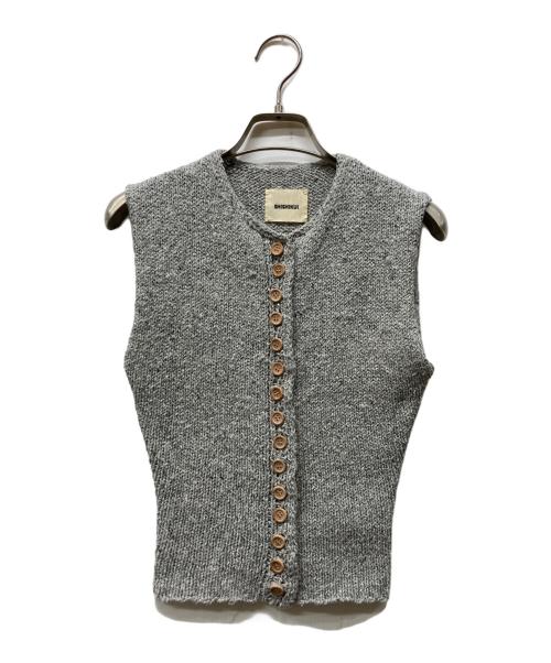 SHISHIKUI（シシクイ）SHISHIKUI (シシクイ) ニットベスト グレー サイズ:Fの古着・服飾アイテム