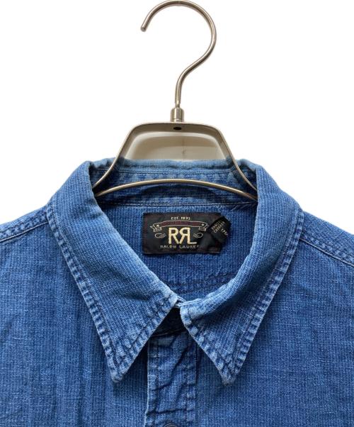 RRL（ダブルアールエル）RRL (ダブルアールエル) デニムシャツ ブルー サイズ:Mの古着・服飾アイテム