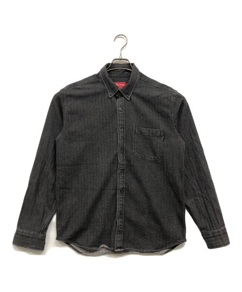 SUPREME（シュプリーム）Supreme (シュプリーム) Small Box Denim Shirt ブラック サイズ:Sの古着・服飾アイテム