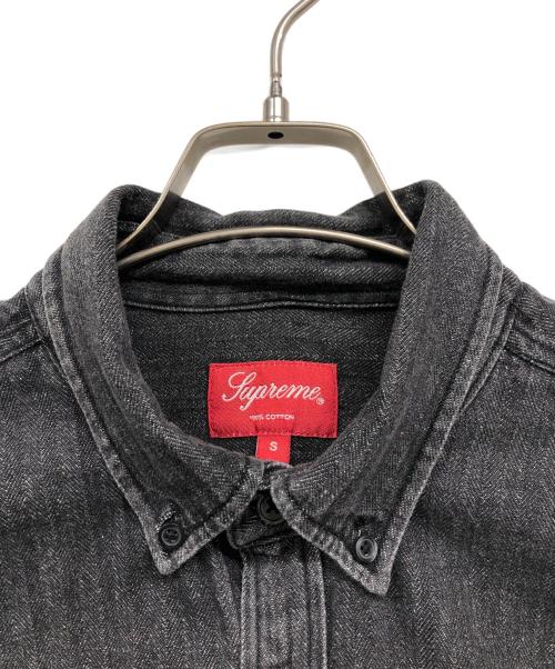 SUPREME（シュプリーム）Supreme (シュプリーム) Small Box Denim Shirt ブラック サイズ:Sの古着・服飾アイテム