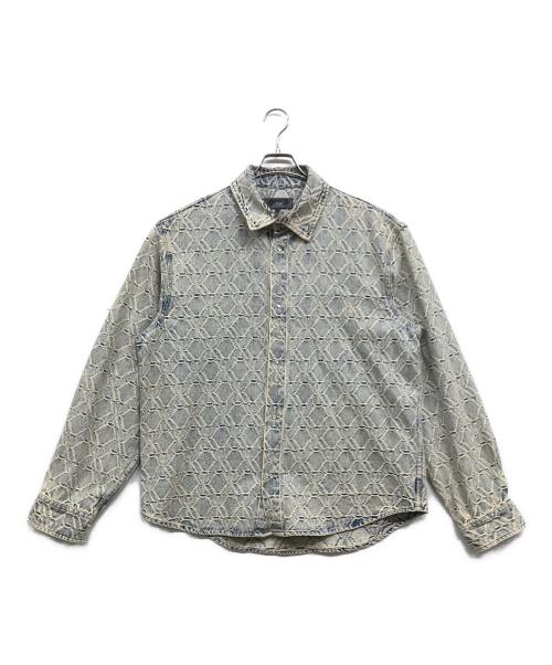 KITH（キス）KITH (キス) Jacquard denim apollo shirt ブルー サイズ:Sの古着・服飾アイテム