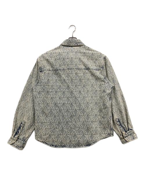KITH（キス）KITH (キス) Jacquard denim apollo shirt ブルー サイズ:Sの古着・服飾アイテム