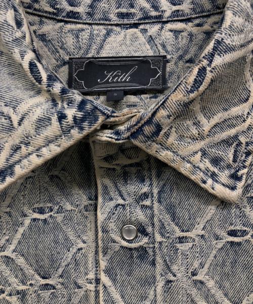 KITH（キス）KITH (キス) Jacquard denim apollo shirt ブルー サイズ:Sの古着・服飾アイテム