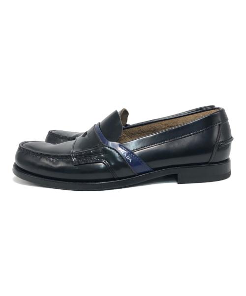 PRADA（プラダ）PRADA (プラダ) コインローファー ブラック サイズ:8　1/2の古着・服飾アイテム