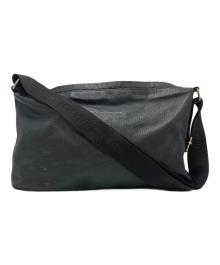 MM6 Maison Margiela（エムエムシックスメゾンマルジェラ）の古着「ロゴストラップクロスボディバッグ」｜ブラック