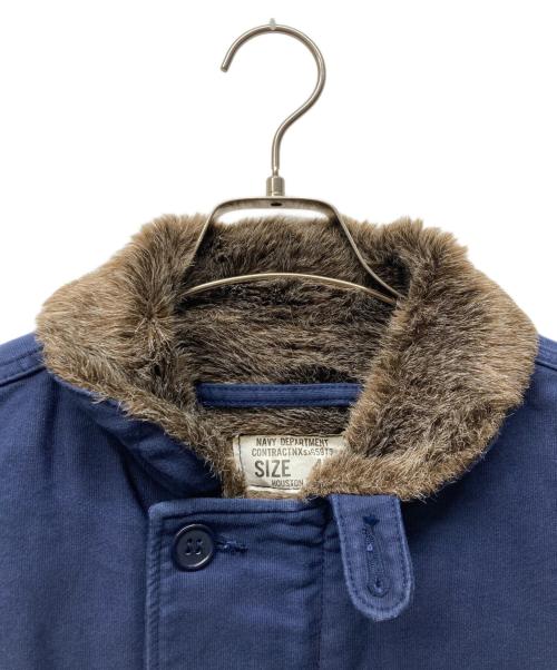 HOUSTON（ヒューストン）HOUSTON (ヒューストン) デッキジャケット ネイビー サイズ:40の古着・服飾アイテム
