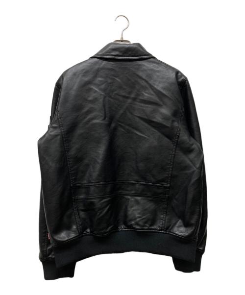 LEVI'S（リーバイス）LEVI'S (リーバイス) MA-1スタイルエコレザージャケット ブラック サイズ:Mの古着・服飾アイテム