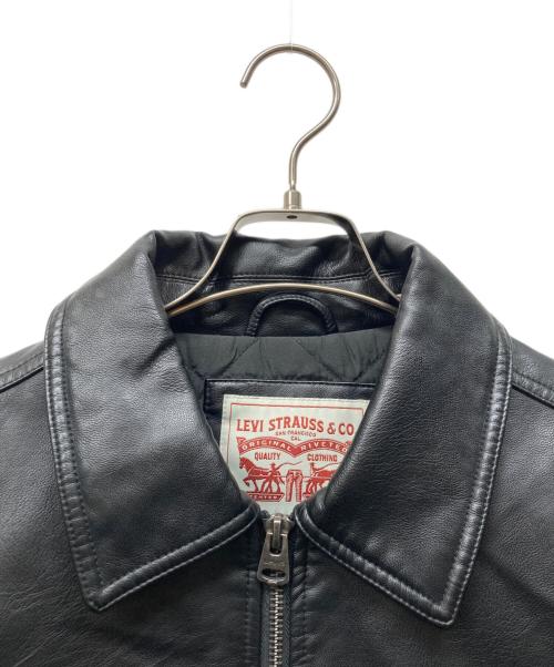 LEVI'S（リーバイス）LEVI'S (リーバイス) MA-1スタイルエコレザージャケット ブラック サイズ:Mの古着・服飾アイテム