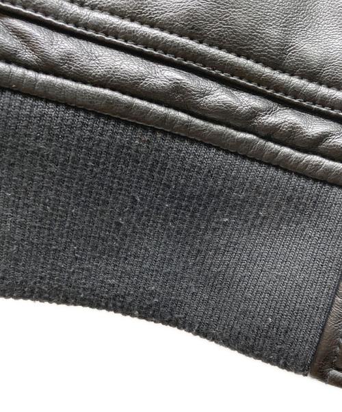 LEVI'S（リーバイス）LEVI'S (リーバイス) MA-1スタイルエコレザージャケット ブラック サイズ:Mの古着・服飾アイテム