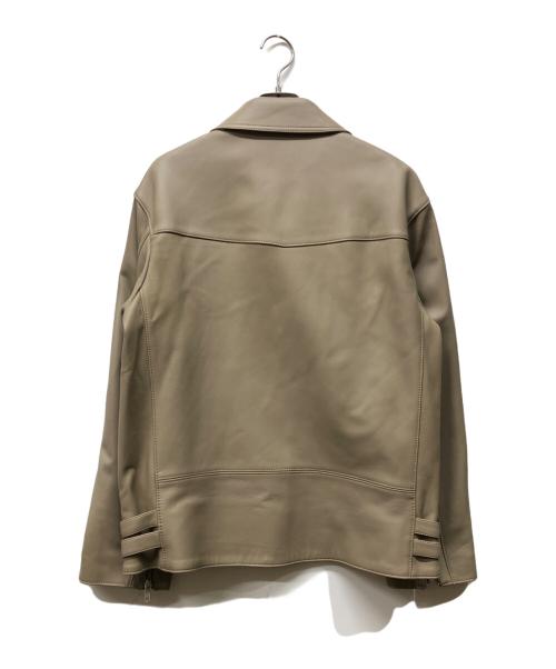 Spick and Span（スピック＆スパン）Spick and Span (スピック＆スパン) レザーライダースジャケット ベージュ サイズ:38の古着・服飾アイテム